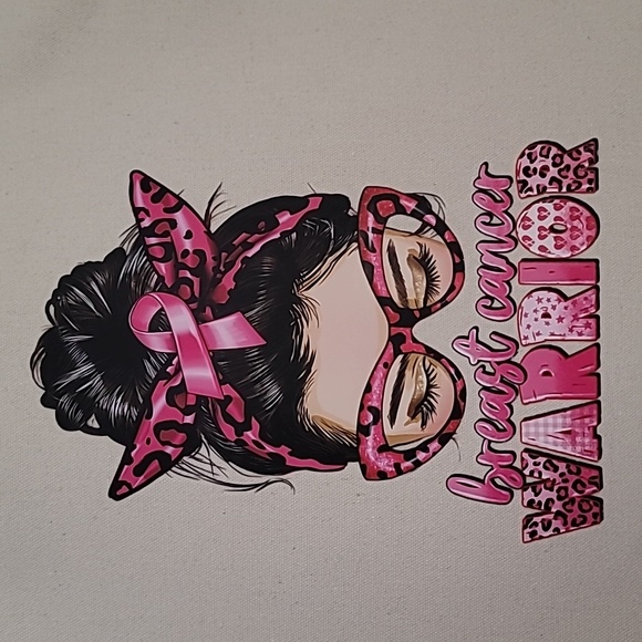 Bags Sale Breast Cancer Warrior Canvas Tote Bag Poshmark